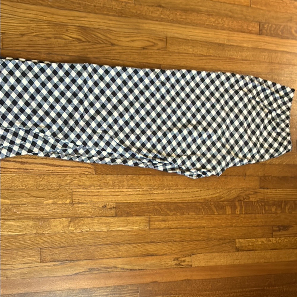 Black and White Checkered Skirt